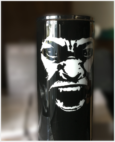 Screaming Sasquatch Stainless Steel and Epoxy Tumbler