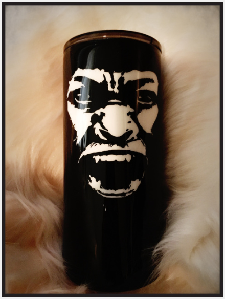 Screaming Sasquatch Stainless Steel and Epoxy Tumbler